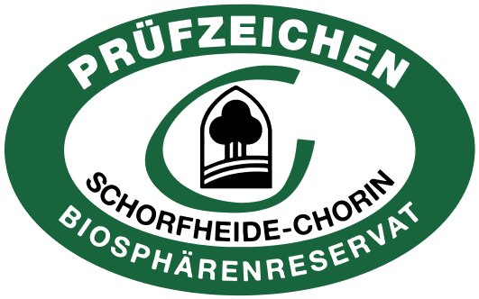 Prüfzeichen des Biosphärenreservates Schorfheide-Chorin